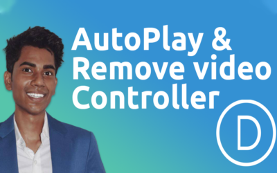 How to remove control from video and make it loop in Divi?