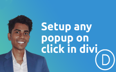 How to set any popup on click on divi website (Free)
