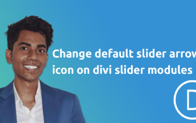 How to change default slider arrow icon on divi slider modules via css