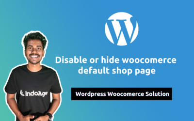 How to Disable Shop Page on Woocommerce website