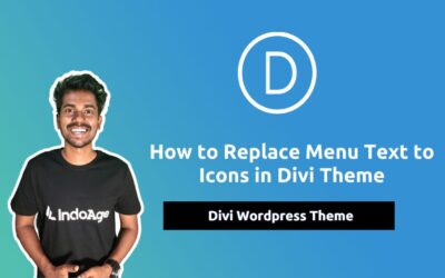 How to Replace Menu Text to Icons in Divi Theme